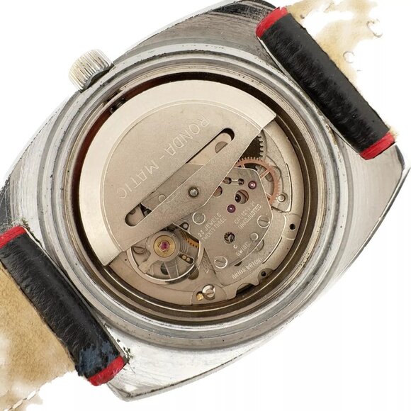 Vintage Condor 125 World Time 21J Men Automatic Wristwatch RondaMatic SwissSteel - Picture 11 of 12